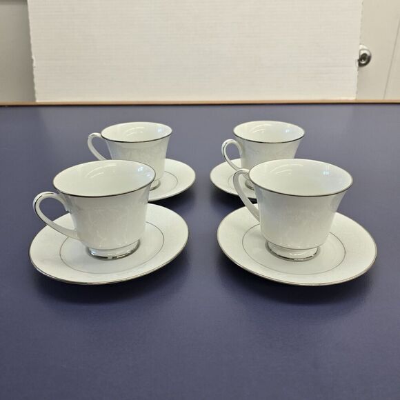 Noritake Other - NORITAKE Rainer 6909 Cups & Saucers Set of 4 Vintage Tea Coffee Vintage